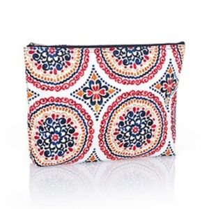 Thirty One Zipper Pouch Sunset Medallion NEW